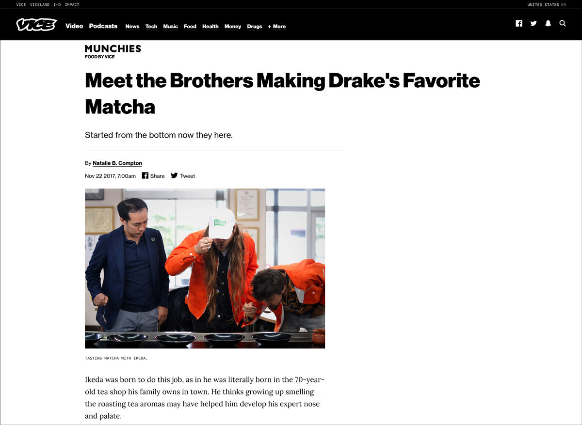 Kenta Ikeda with Max and Graham Fortgang of MatchaBar